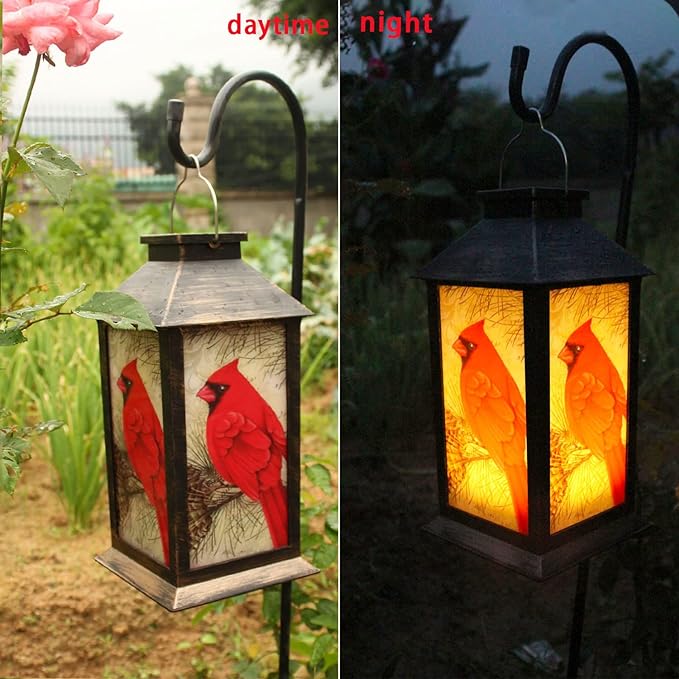 Delightful Cardinal Lantern
