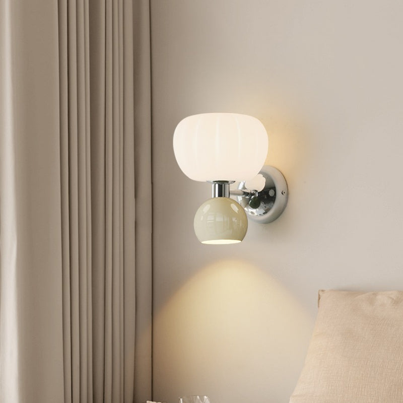 Contemporary Cream LED Wall Sconces