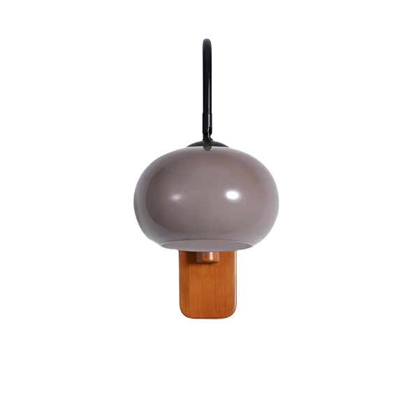 Bauhaus Persimmon Adjustable Glass Wall Sconce