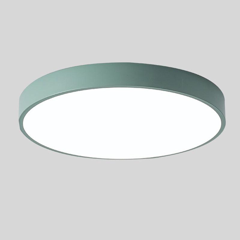 Scandinavian Wooden Round Ceiling Light with Macaroon Design
