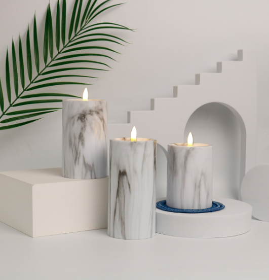 Candlylight | Trio of LED Marble Candles