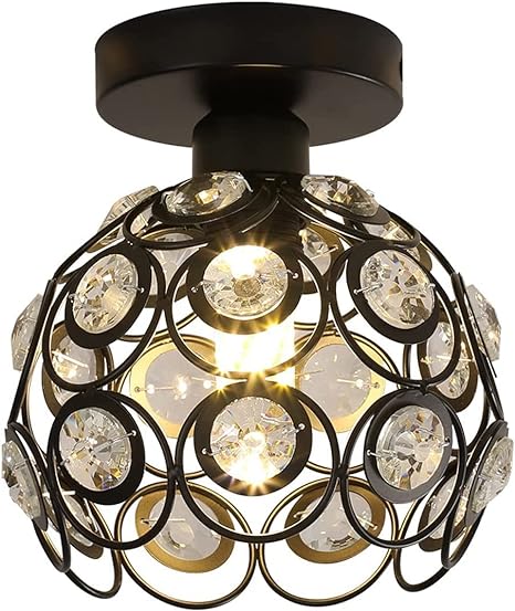 Elegant Gold Luxury Ball Ceiling Light for Hallways