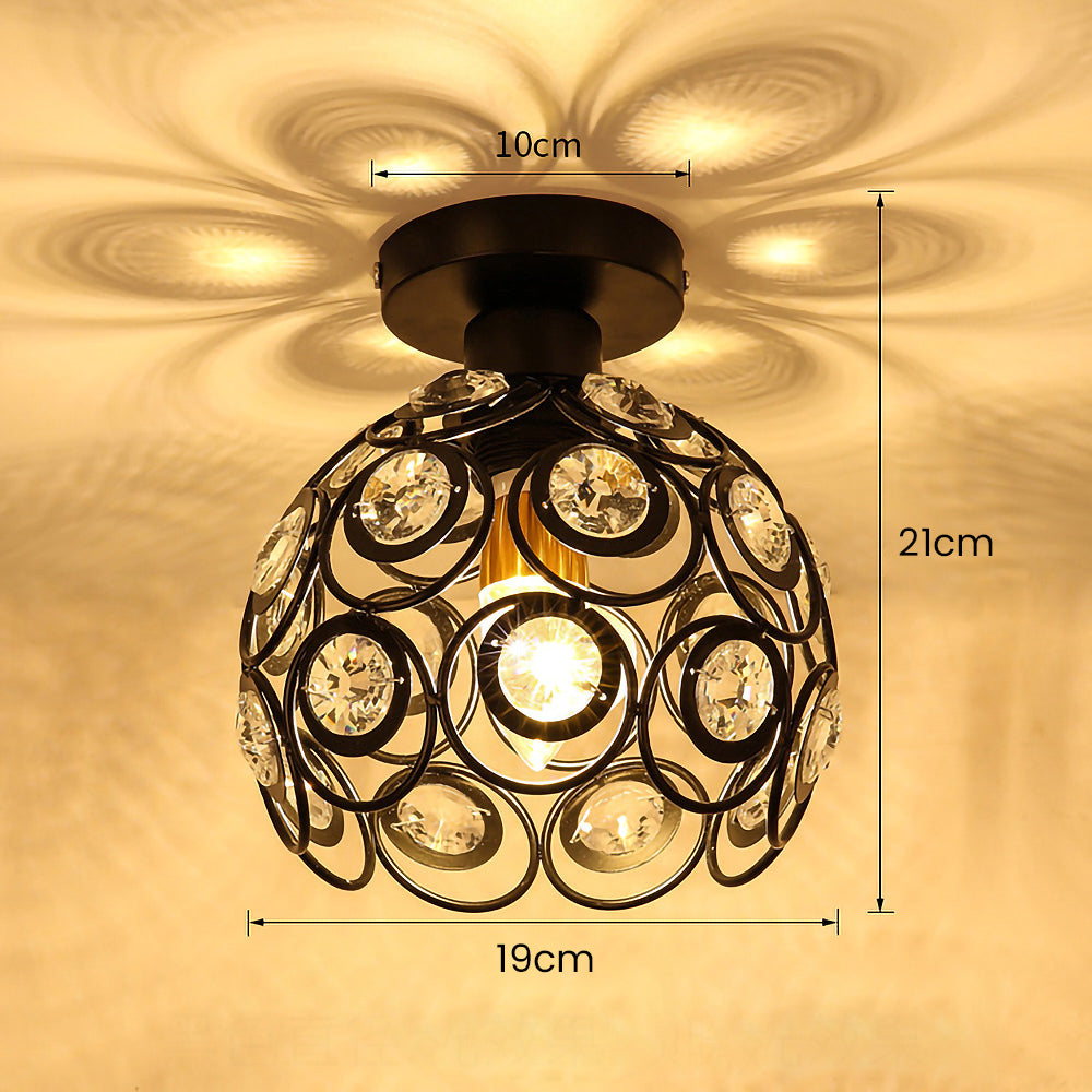 Elegant Gold Luxury Ball Ceiling Light for Hallways