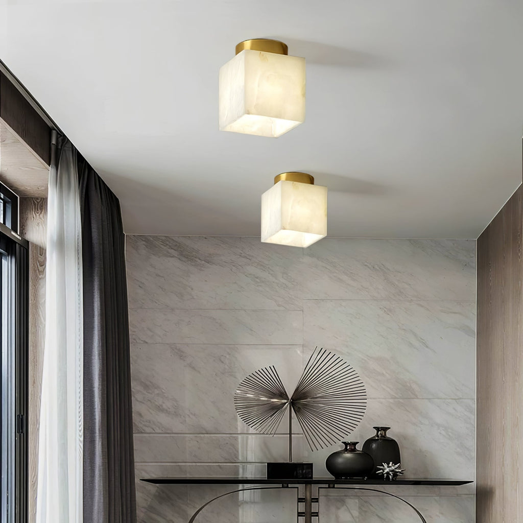 Alabaster Moon Pendant Light