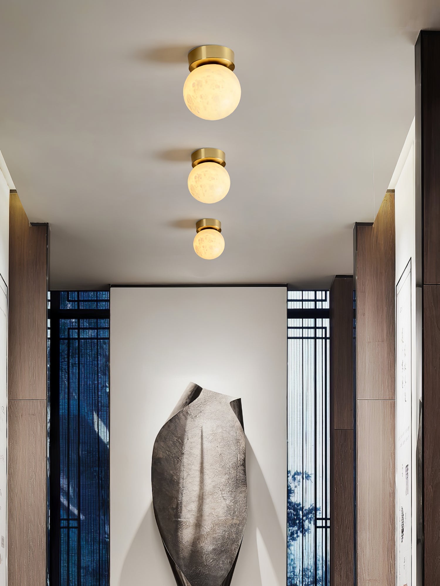 Alabaster Moon Pendant Light