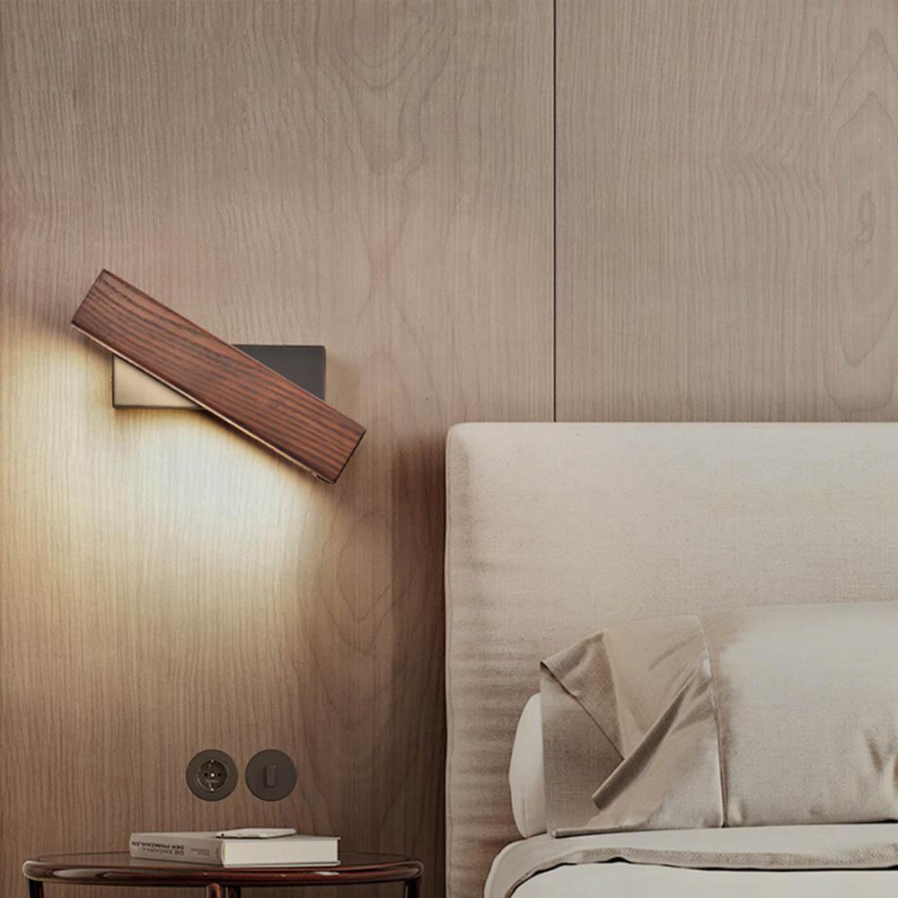 Rotowood - Adjustable Wooden LED Wall Lamp