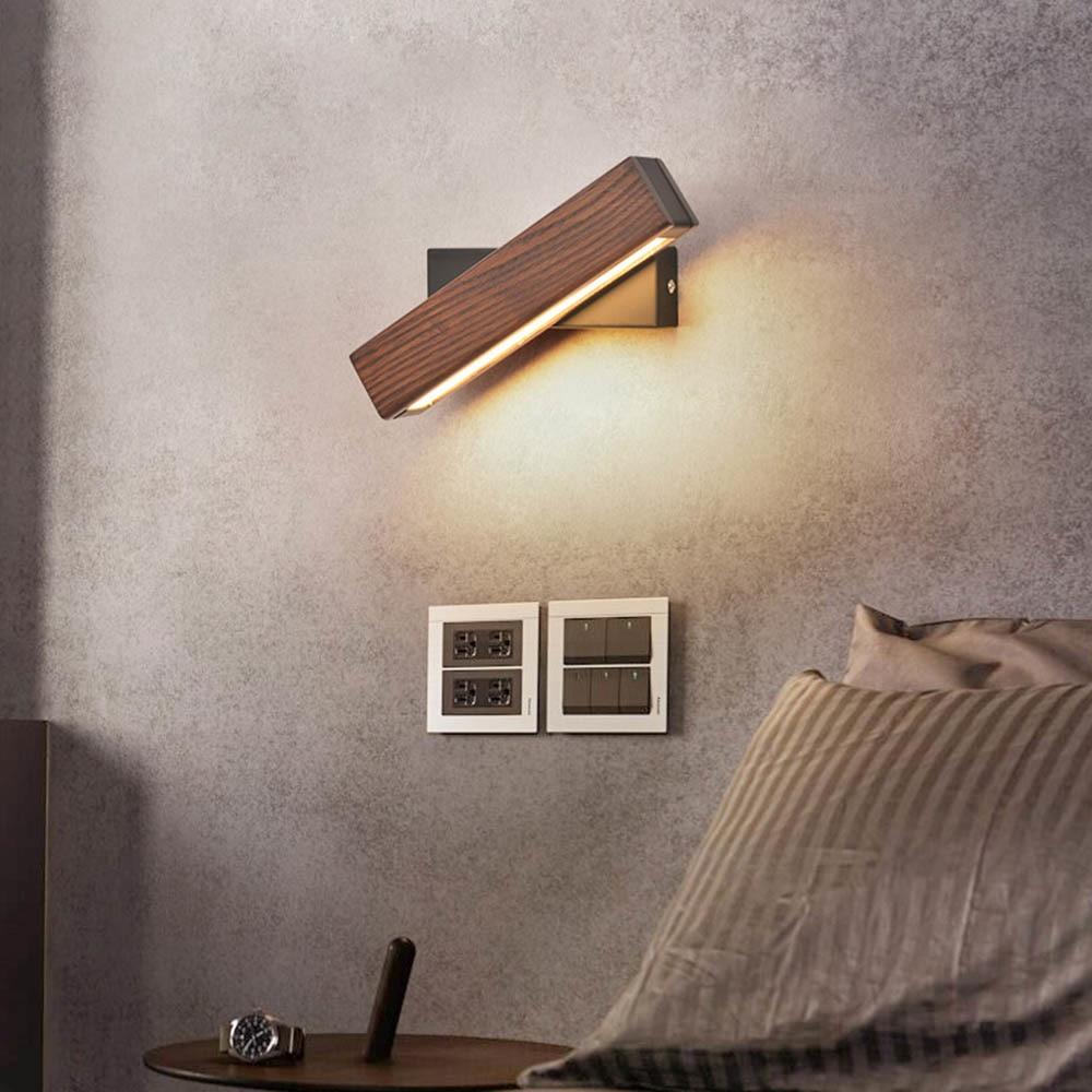 Rotowood - Adjustable Wooden LED Wall Lamp