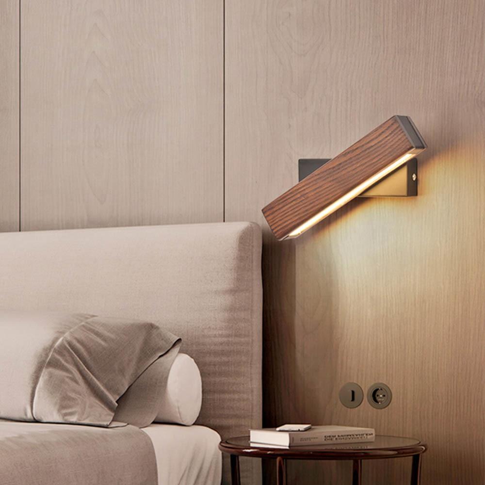 Rotowood - Adjustable Wooden LED Wall Lamp