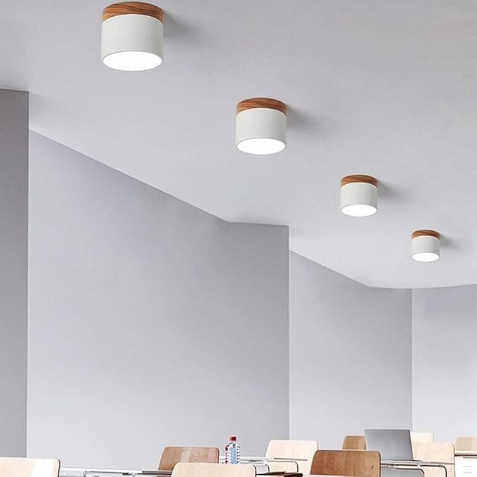 Scandinavian Style Cylinder LED Ceiling Lights for Hallways