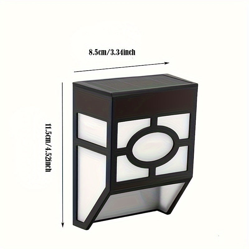 Set of 2 Solar LED Wall Lights