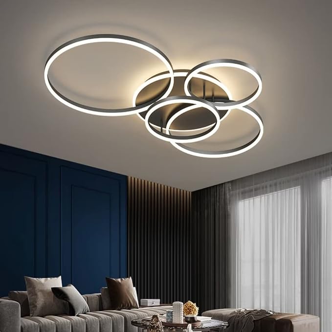 Contemporary Black Ceiling Light